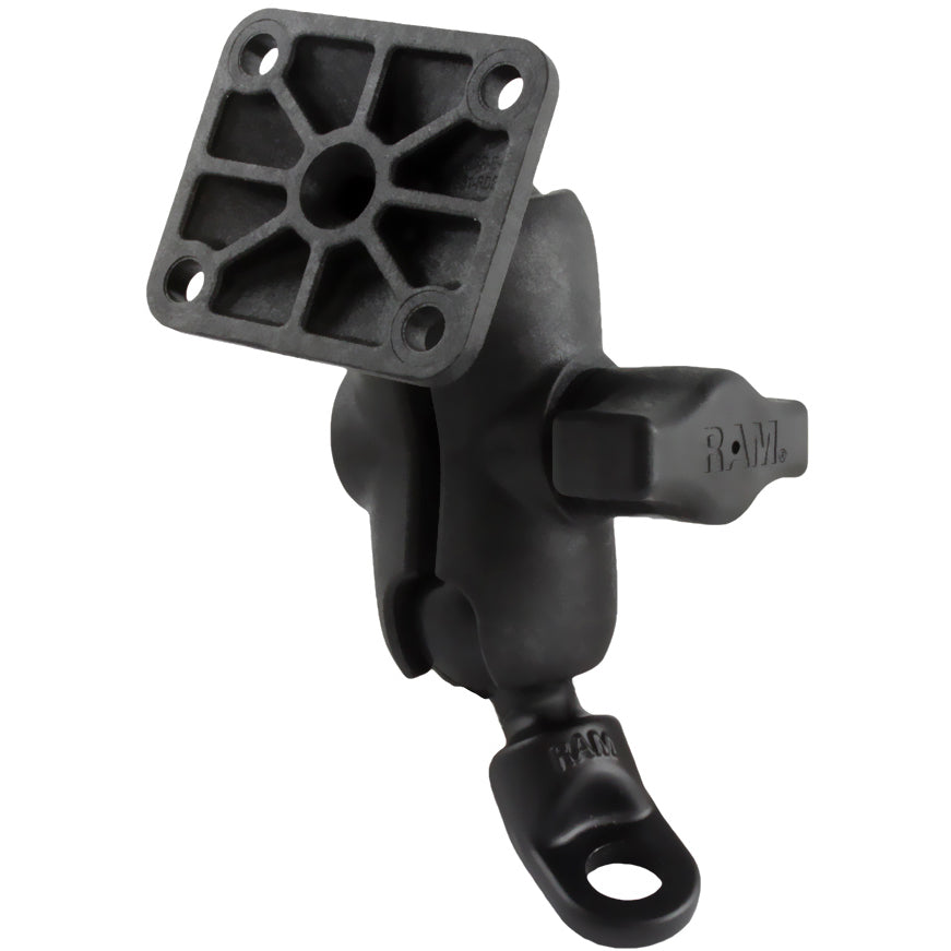 RAM dubbele bal montage met 9mm gebogen boutkop adapter en amps plaat - RAM Mounts RAP-B-272-A-347U
