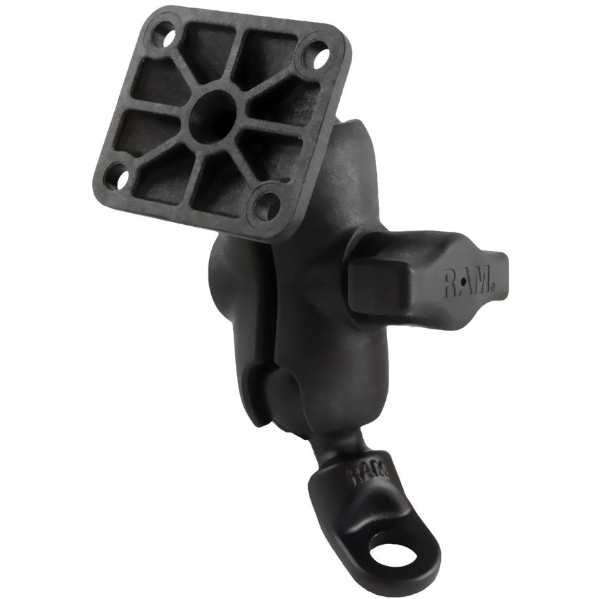 RAM Dubbele Bal Montage met 9mm Gebogen Boutkop Adapter en AMPS-plaat - RAM Mounts RAP-B-272-A-347U afbeelding 1