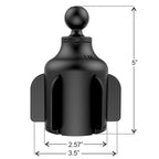 RAM Stubby™ Cup Holder Mount met Dubbele Socket Arm - Medium - RAM Mounts RAP-B-299-4-201U afbeelding 2