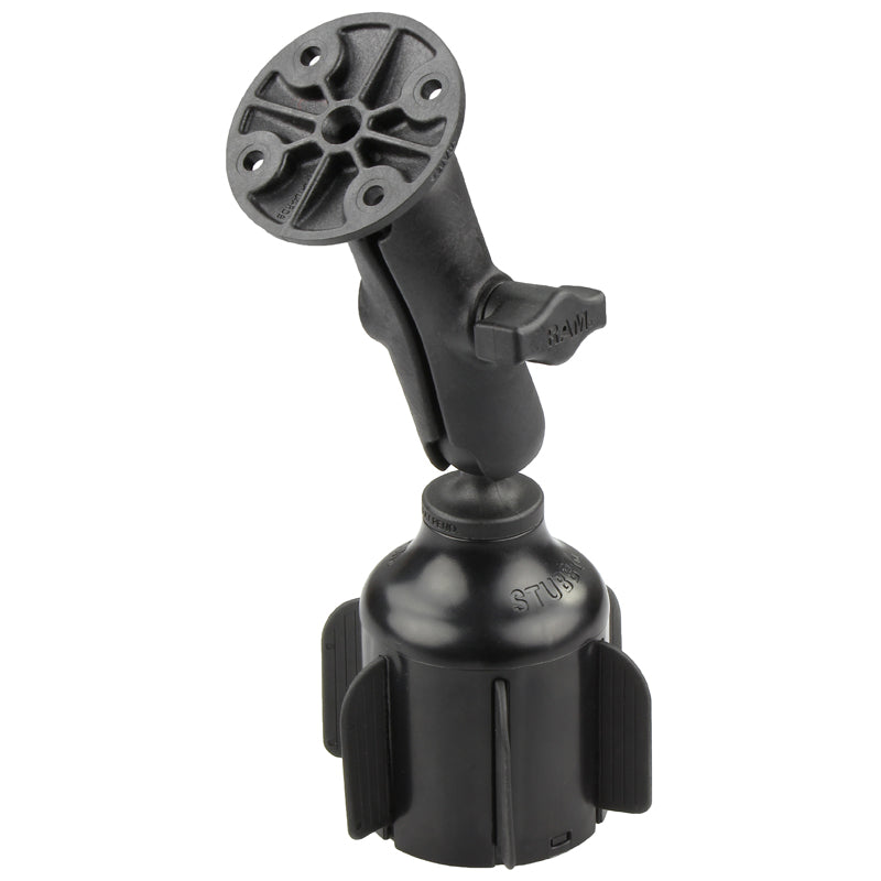 RAM stubby cup holder mount met ronde plaat - RAM Mounts RAP-B-299-4-202U
