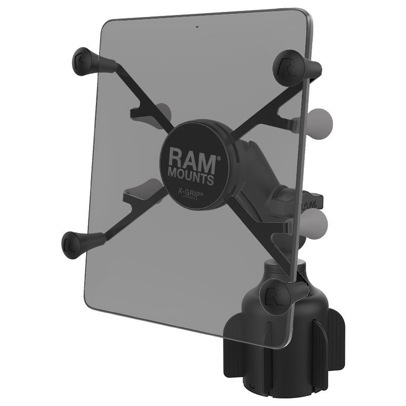 RAM X-Grip® voor 7 "-8" tablets met RAM Stubby ™ Cup Holder Base - RAM Mounts RAP-B-299-4-UN8U afbeelding 1