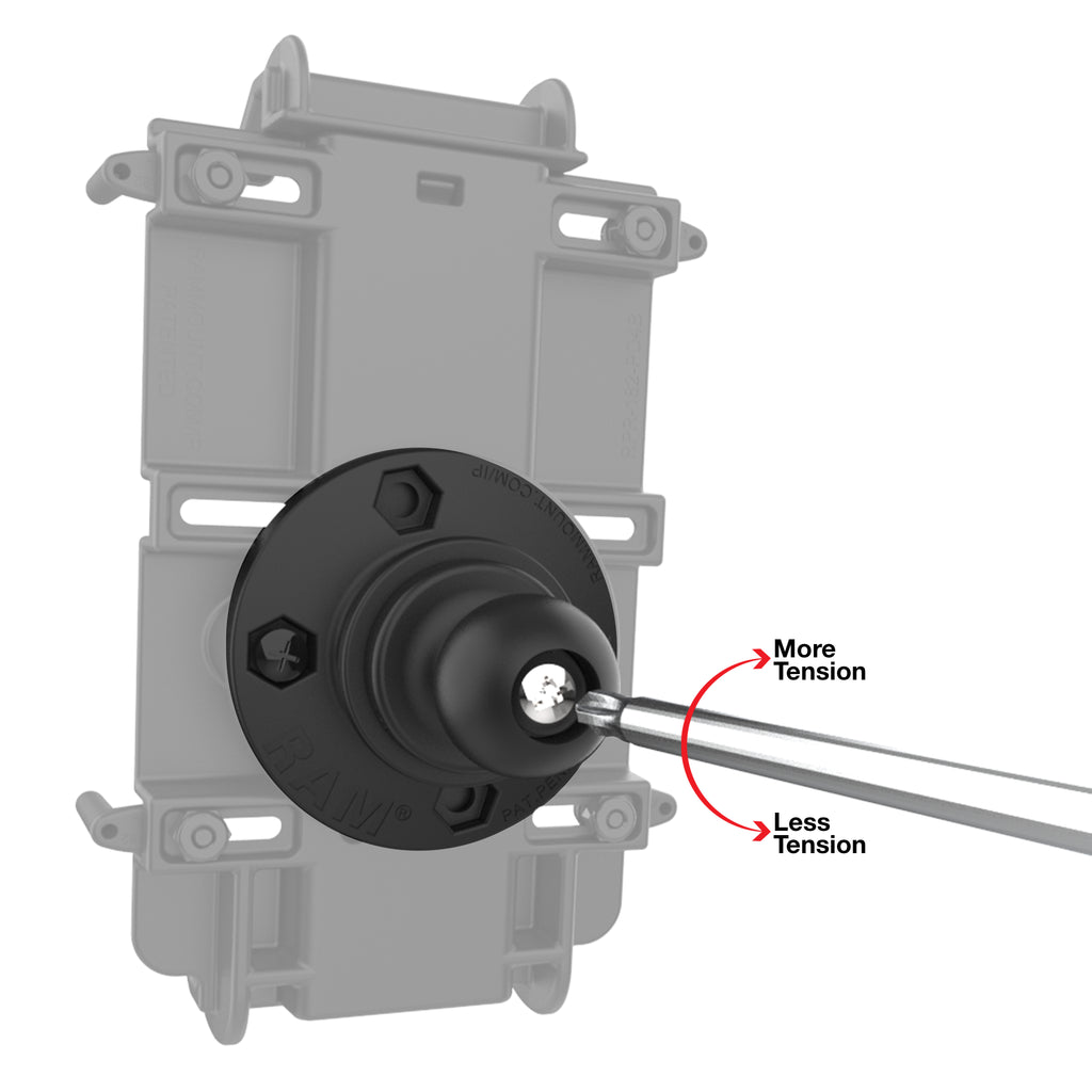 RAM Roterende Kogeladapter voor Telefoon- en Handheld Houders - Formaat B - RAM Mounts RAP-B-351-4RU afbeelding 3
