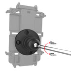 RAM Roterende Kogeladapter voor Telefoon- en Handheld Houders - Formaat B - RAM Mounts RAP-B-351-4RU afbeelding 3