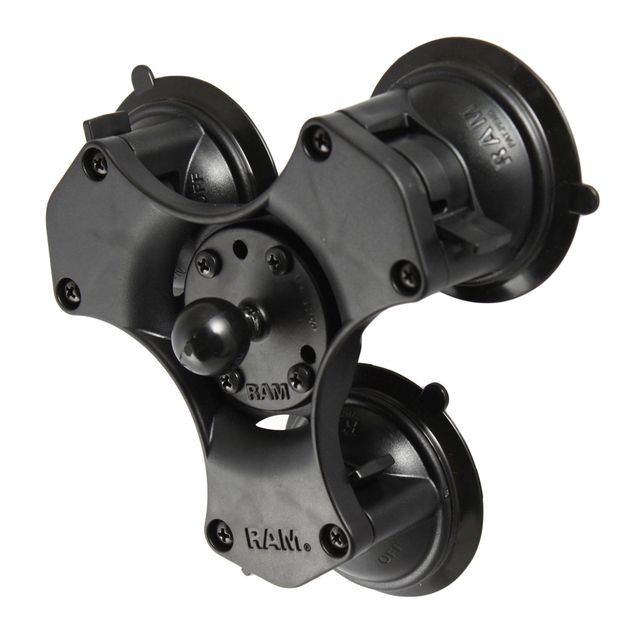 RAM Twist-Lock™ Drievoudige Zuignap met Ronde Plaat en 1/4 "-20 bout - RAM Mounts RAP-B-365-224-202AU afbeelding 5