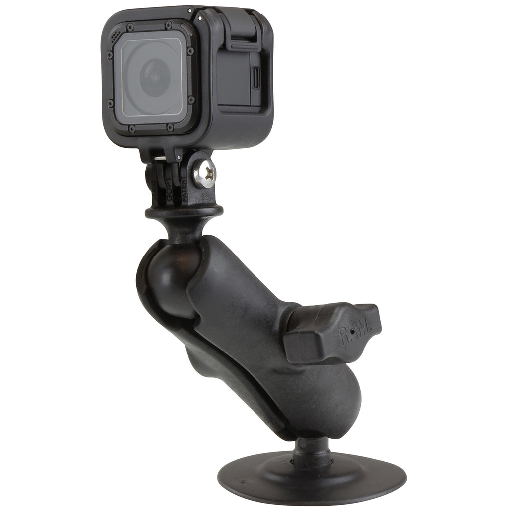 RAM Flex Zelfklevende Dubbele Kogel Montage met Actie Camera Adapter - RAM Mounts RAP-B-378-202U-GOP1 afbeelding 2