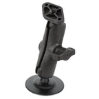 RAM flex zelfklevende dubbele bal montage met diamond plate b maat medium - RAM Mounts RAP-B-378-238U