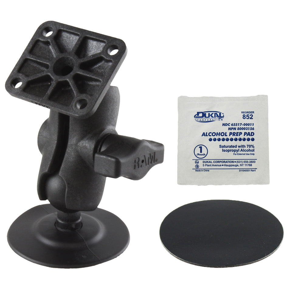 RAM flex zelfklevende dubbele bal montage met amps plaat - RAM Mounts RAP-B-378-A-347U