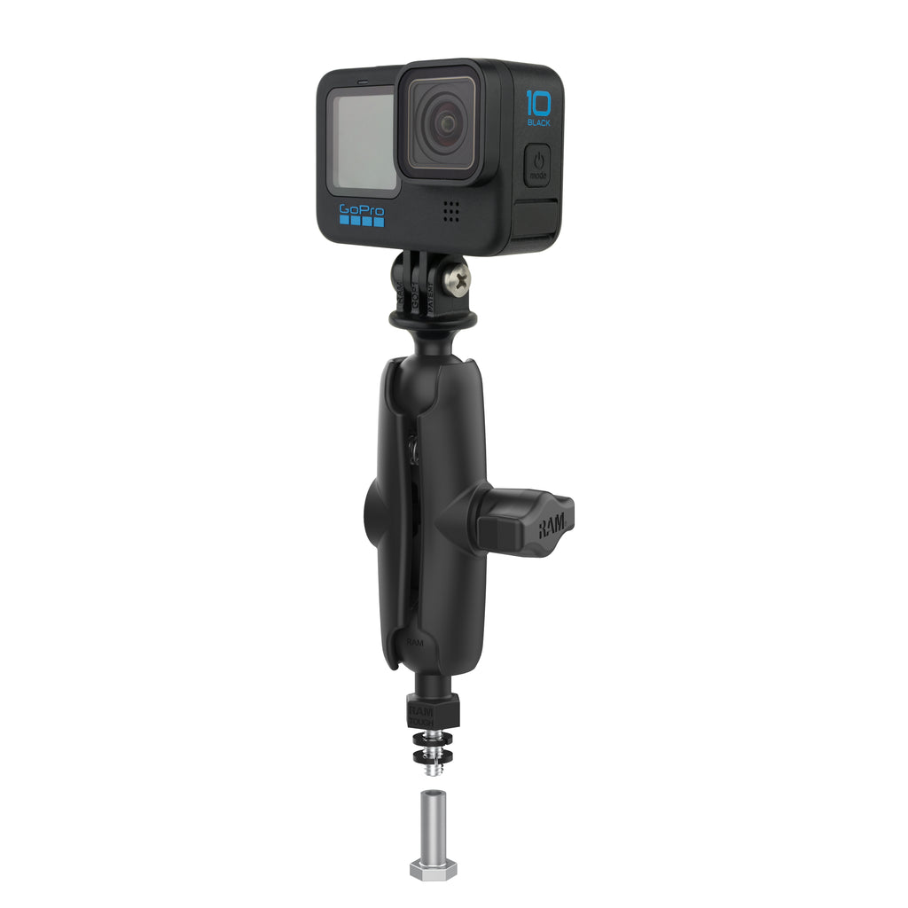 RAM tough ball bevestiging met actiecamera adapter voor bronco motorkap tie down - RAM Mounts RAP-B-379-252062-2SLW-A-GOP1U