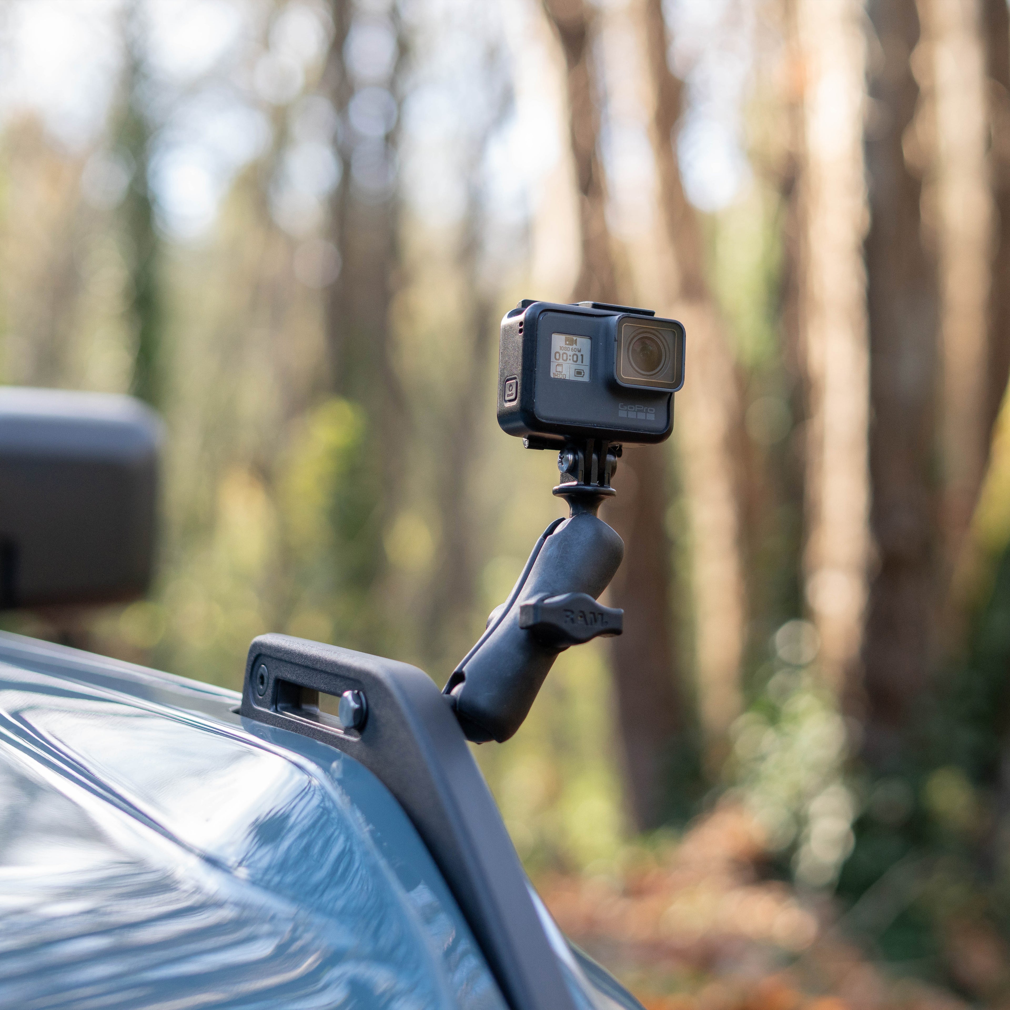 RAM Tough-Ball™ bevestiging met Actiecamera Adapter voor Bronco Motorkap Tie Down - RAM Mounts RAP-B-379-252062-2SLW-A-GOP1U afbeelding 2