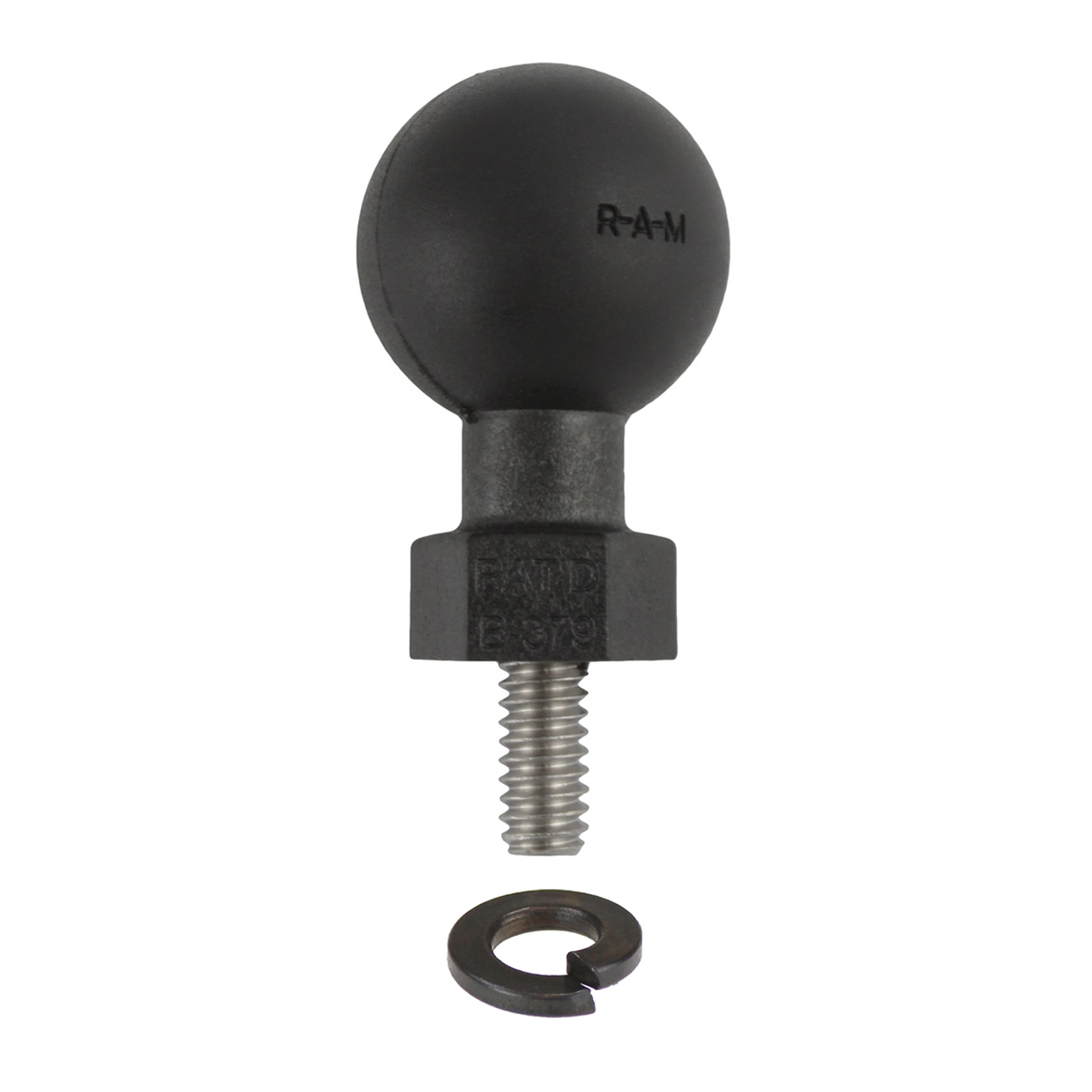 RAM tough ball with 14 20 x 50 schroefdraad bout en borgring - RAM Mounts RAP-B-379U-252050-SLW
