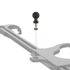 RAM Tough-Ball™ with 1/4"-20 x .50" Schroefdraad bout en Borgring - RAM Mounts RAP-B-379U-252050-SLW afbeelding 2