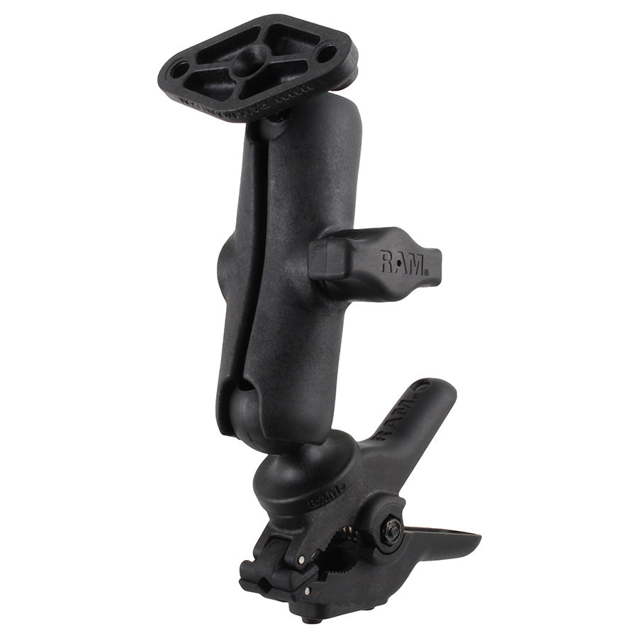 RAM tough clkleine dubbele balbevestiging met diamantplaat - RAM Mounts RAP-B-397-1-238U