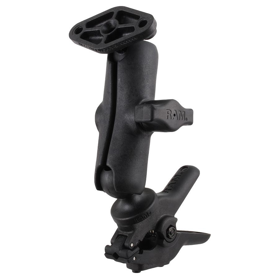 RAM Tough-Clamp™ Kleine Dubbele Balbevestiging met Diamantplaat - RAM Mounts RAP-B-397-1-238U afbeelding 1