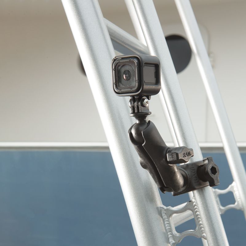 RAM Tough-Claw™ Dubbele Kogel Montage met Universele Actie Camera Adapter - RAM Mounts RAP-B-400-GOP1U afbeelding 4