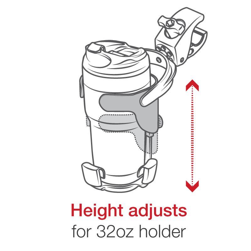 RAM Level Cup™ XL 32oz Drinkhouder met RAM Tough-Claw™ - RAM Mounts RAP-B-417-400U afbeelding 6