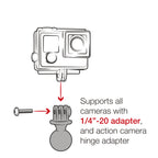 RAM Tough-Strap™ Dubbele Kogel Montage met Universele Actie Camera Adapter - RAM Mounts RAP-B-460-A-GOP1U afbeelding 7