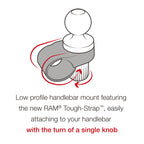 RAM Tough-Strap™ Dubbele Kogel Montage met Universele Actie Camera Adapter - RAM Mounts RAP-B-460-A-GOP1U afbeelding 8