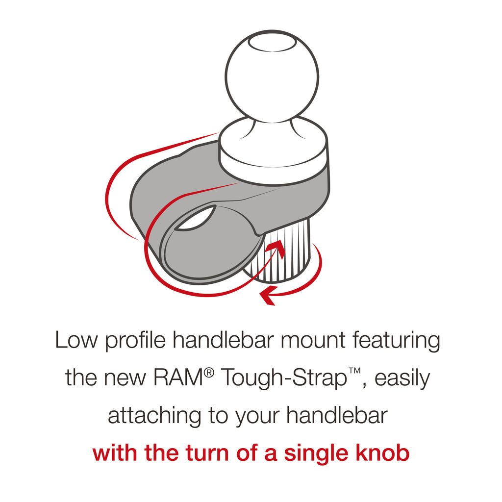 RAM Tough-Strap™ Stuurboord Bal Basis - RAM Mounts RAP-B-460U afbeelding 4