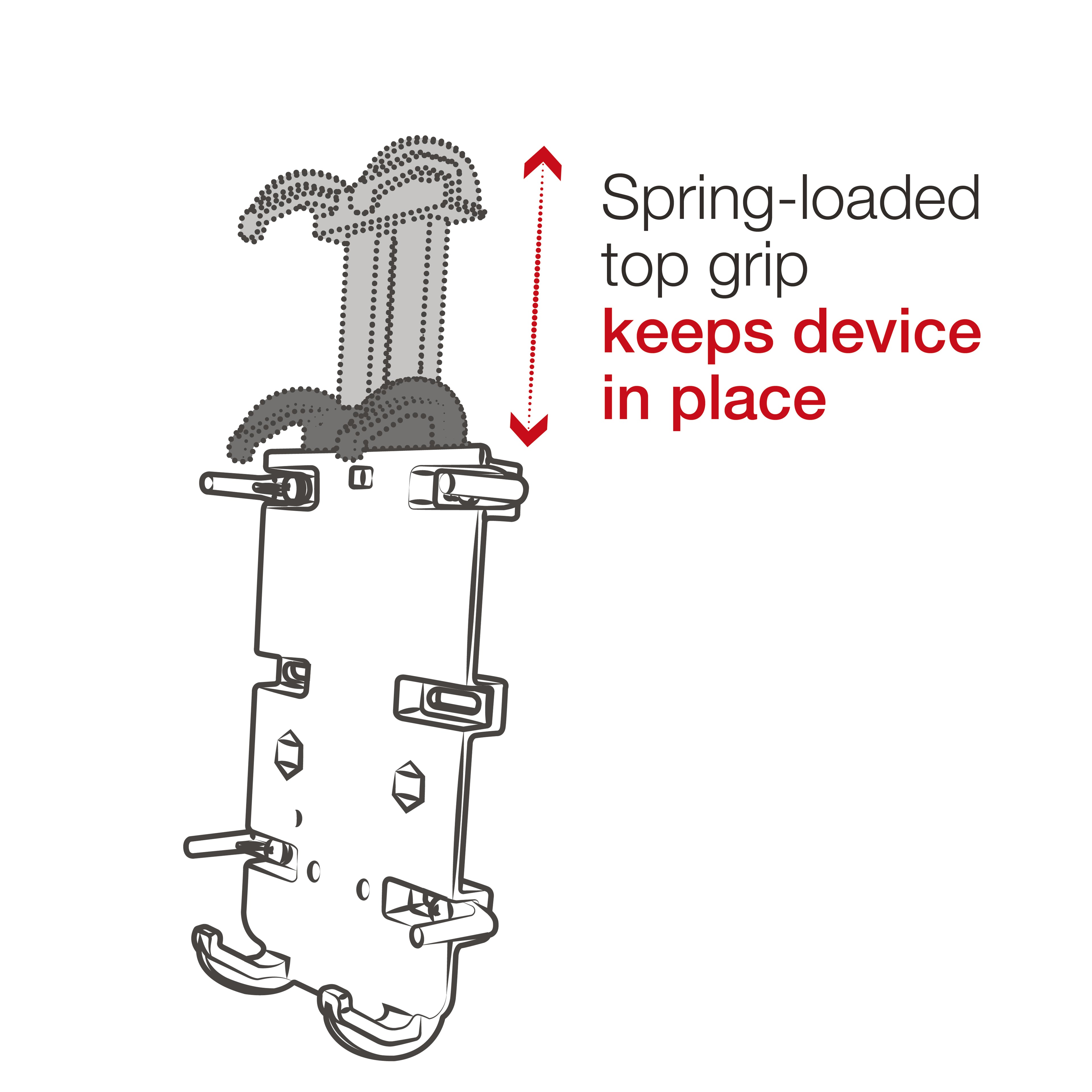 RAM Quick-Grip™ Telefoonhouder met RAM Tough-Strap™ Stuurbasis - RAM Mounts RAP-B-460-A-PD3U afbeelding 3