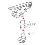 RAM Quick-Grip™ Telefoonhouder met RAM Tough-Strap™ Stuurbasis - RAM Mounts RAP-B-460-A-PD3U afbeelding 8