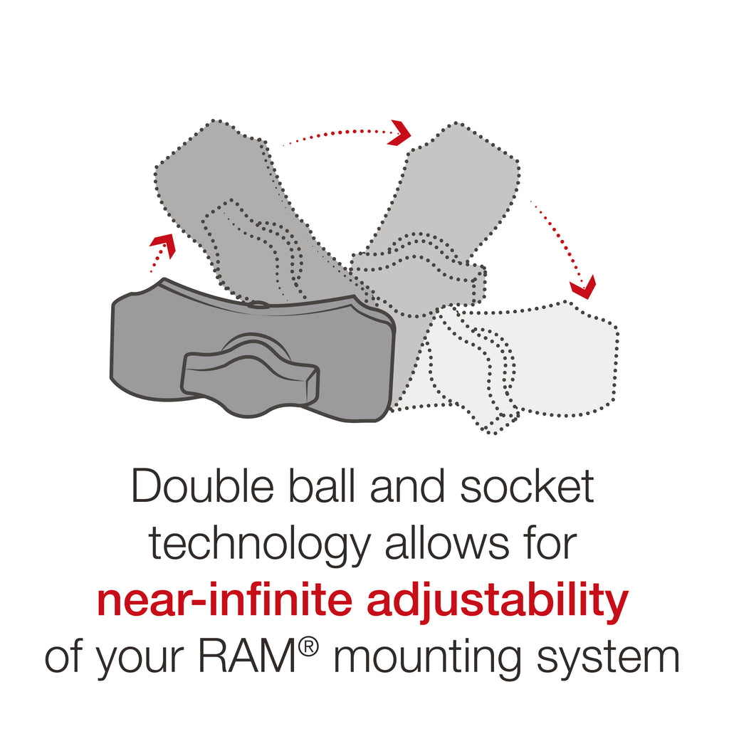 RAM Quick-Grip™ Telefoonhouder met RAM Tough-Strap™ Stuurbasis - RAM Mounts RAP-B-460-A-PD3U afbeelding 11