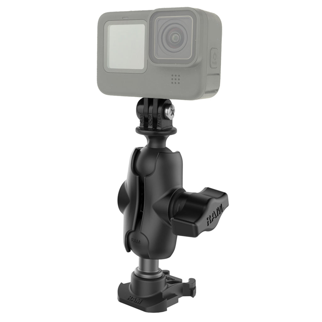 RAM kogel adapter voor gopro basis met universele actie camera adapter - RAM Mounts RAP-B-GOP2-A-GOP1U