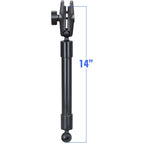 RAM 14" PVC-buisverlenging met baluiteinden en dubbele socketarm - RAM Mounts RAP-BB-230-14-201U afbeelding 1