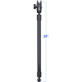 RAM 24 pvc buispers met baluiteinden en dubbel socketarm - RAM Mounts RAP-BB-230-24-201U