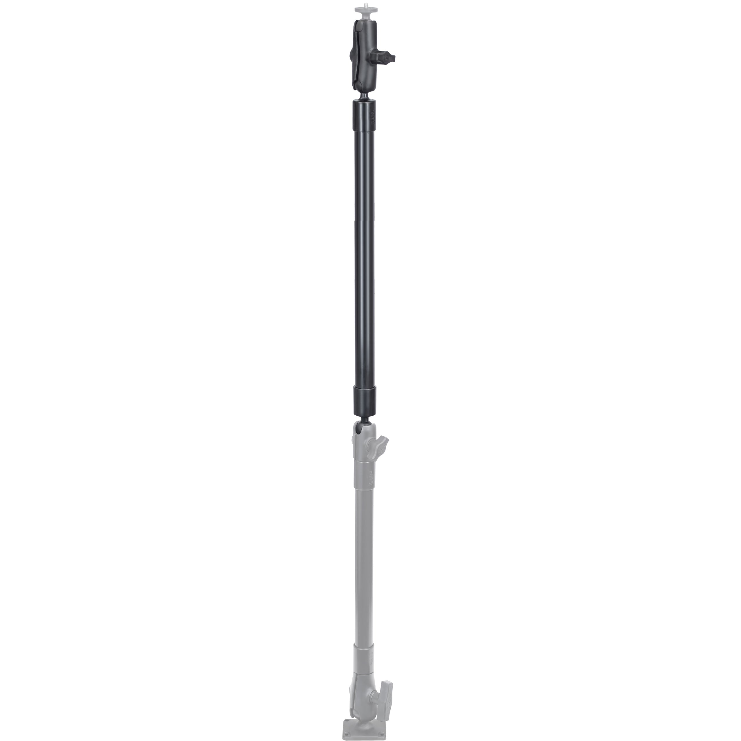 RAM 24" PVC-buispers met baluiteinden en dubbel socketarm - RAM Mounts RAP-BB-230-24-201U afbeelding 2