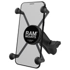 RAM X-Grip grote telefoonhouder met composite dubbele socket arm - RAM Mounts RAP-HOL-UN10B-201U