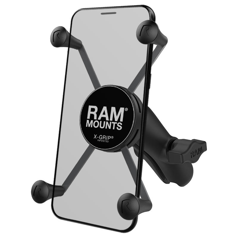 RAM X-Grip grote telefoonhouder met composite dubbele socket arm - RAM Mounts RAP-HOL-UN10B-201U