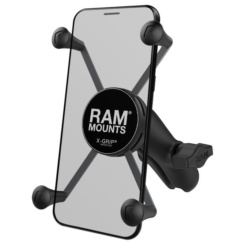RAM X-Grip® Grote Telefoonhouder met Composite Dubbele Socket Arm - RAM Mounts RAP-HOL-UN10B-201U afbeelding 1