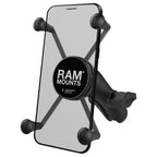 RAM X-Grip® Grote Telefoonhouder met Composite Dubbele Socket Arm - RAM Mounts RAP-HOL-UN10B-201U afbeelding 1