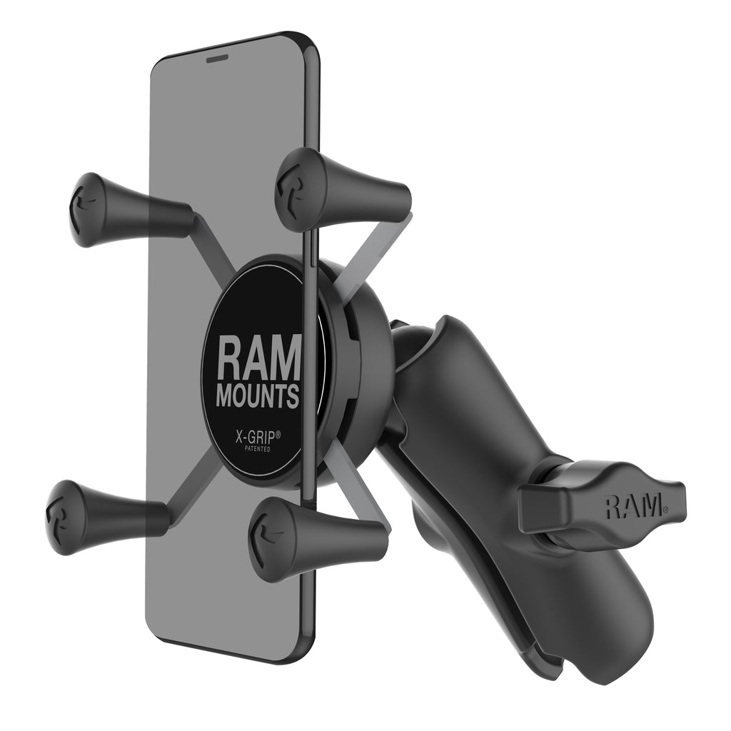 RAM X-Grip telefoonhouder met composiet dubbele socketarm - RAM Mounts RAP-HOL-UN7B-201U