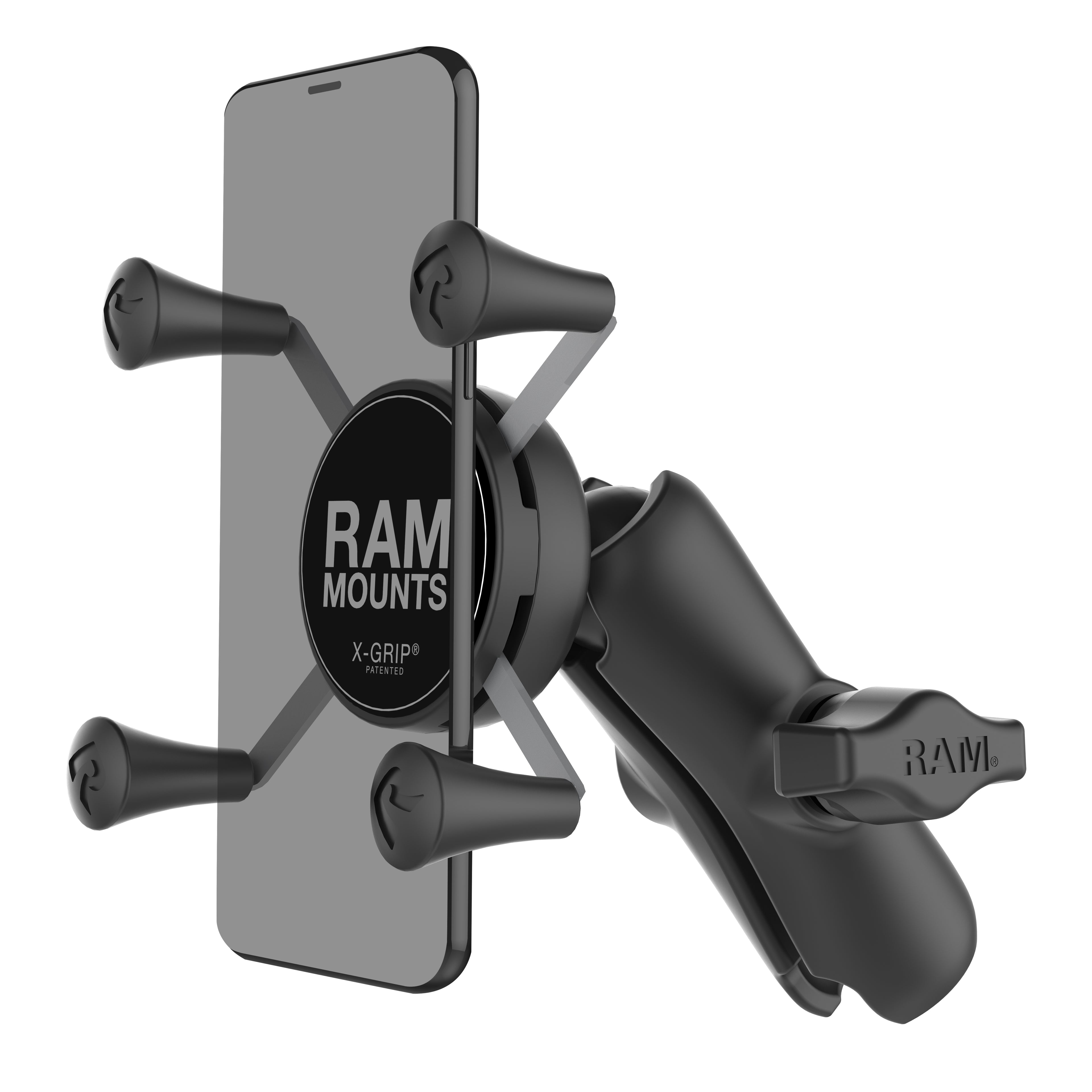 RAM X-Grip® Telefoonhouder met Composiet Dubbele Socketarm - RAM Mounts RAP-HOL-UN7B-201U afbeelding 1