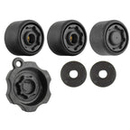 RAM pin lock beveiligingskit voor dubbele zwaaiarmen op RAM voertuigkits - RAM Mounts RAP-S-KNOB-VB-109-1U