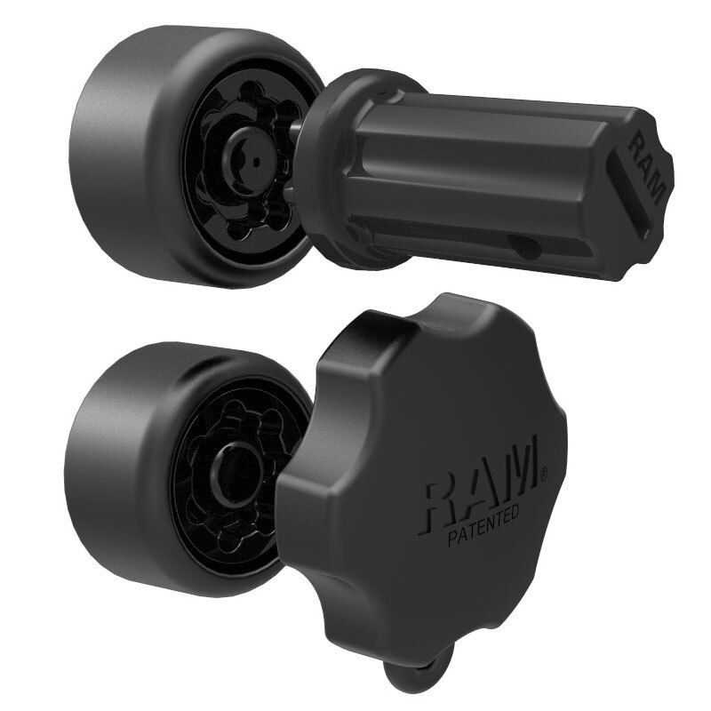 RAM Pin-Lock™ Beveiligingskit voor C-maatsocketarmen en gimbalbeugels - RAM Mounts RAP-S-KNOB5-GU afbeelding 2