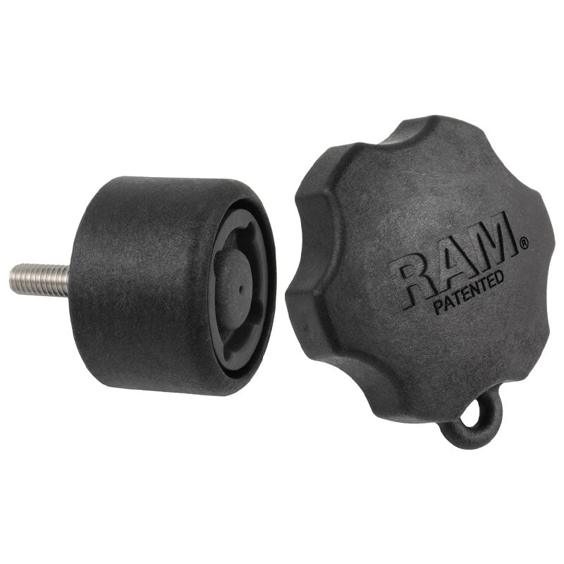 RAM pin lock 4 pins beveiligingsknop voor swing arm gimbal plates - RAM Mounts RAP-S-KNOB7-4U