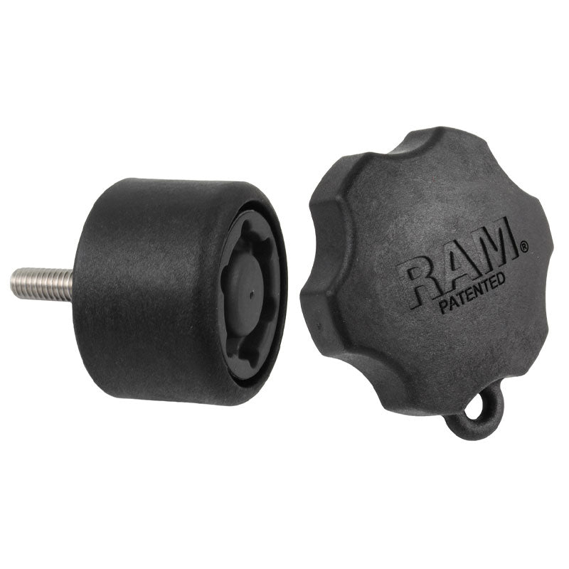RAM pin lock 6 pins veiligheidsknop voor swing arm gimbal plates - RAM Mounts RAP-S-KNOB7-6U