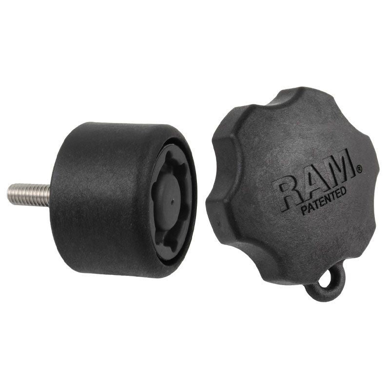 RAM Pin-Lock™ 6-pins Veiligheidsknop voor Swing Arm Gimbal Plates - RAM Mounts RAP-S-KNOB7-6U afbeelding 1