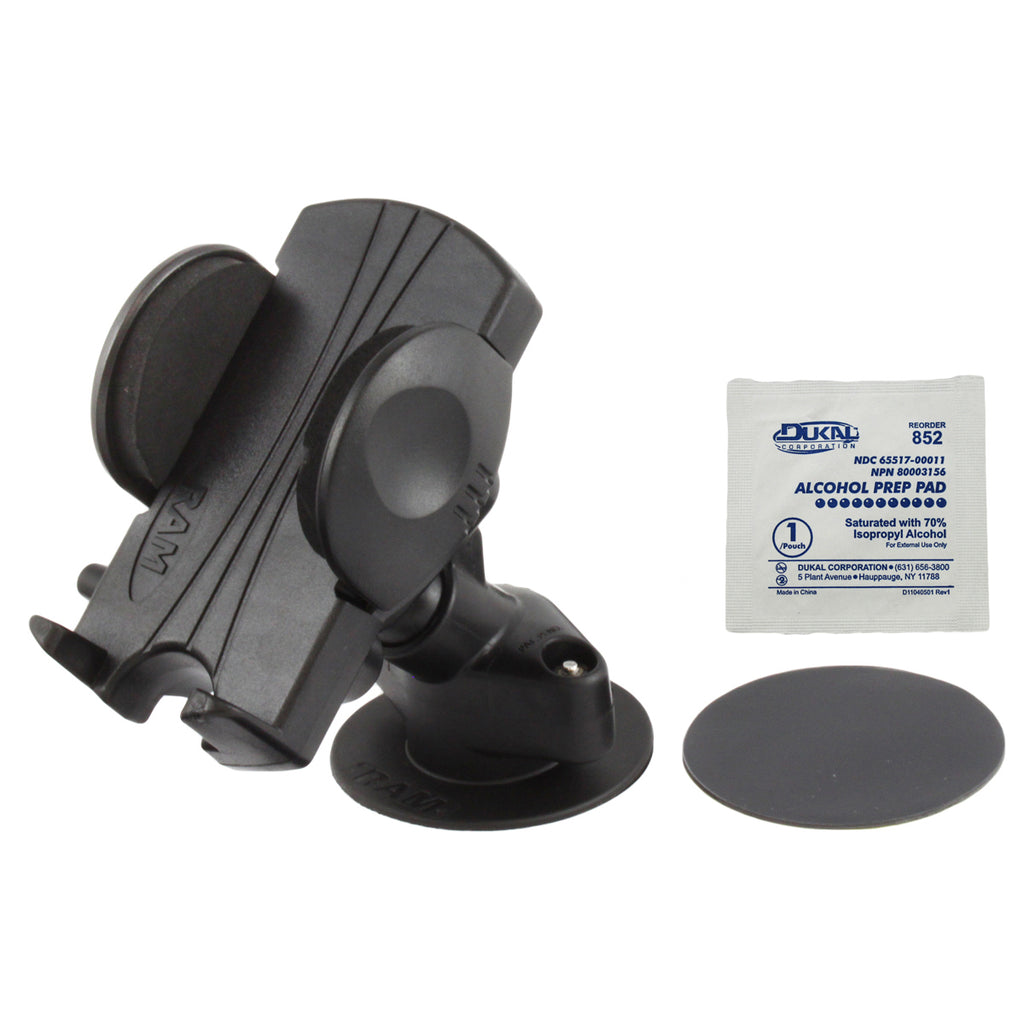RAM flex zelfklevende dashboard montage met veergeladen telefoon houder - RAM Mounts RAP-SB-178-UN1U