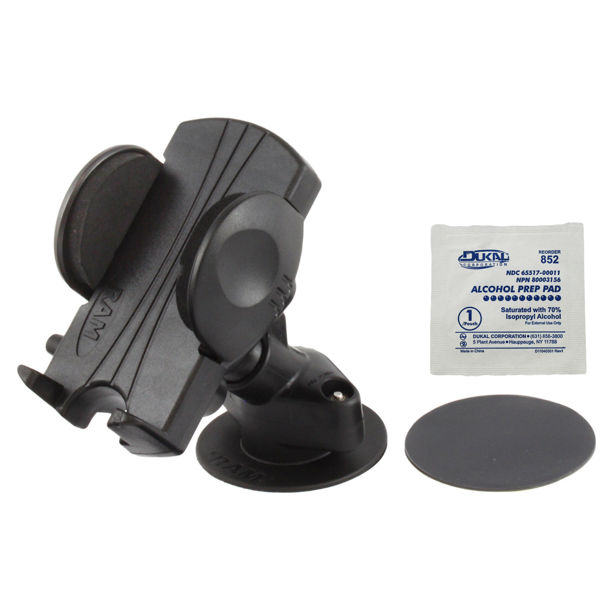 RAM flex zelfklevende dashboard montage met veergeladen telefoon houder - RAM Mounts RAP-SB-178-UN1U