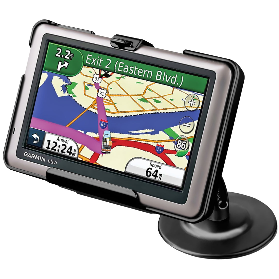 RAM Lil Buddy™ Adhesive Dash Mount voor Garmin nuvi 1440, 1450 & 1490T - RAM Mounts RAP-SB-180-GA35 afbeelding 1