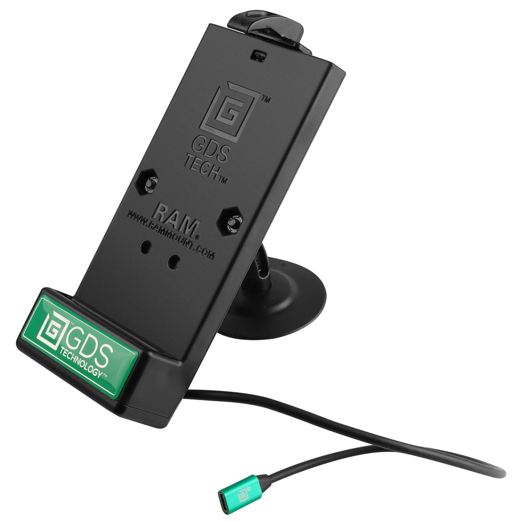 GDS® Type-C 2.0 Telefoon Dock met RAM Lil Buddy Adhesive Dash Mount - RAM Mounts RAP-SB-180-GDS-DOCK-V1CPU afbeelding 1
