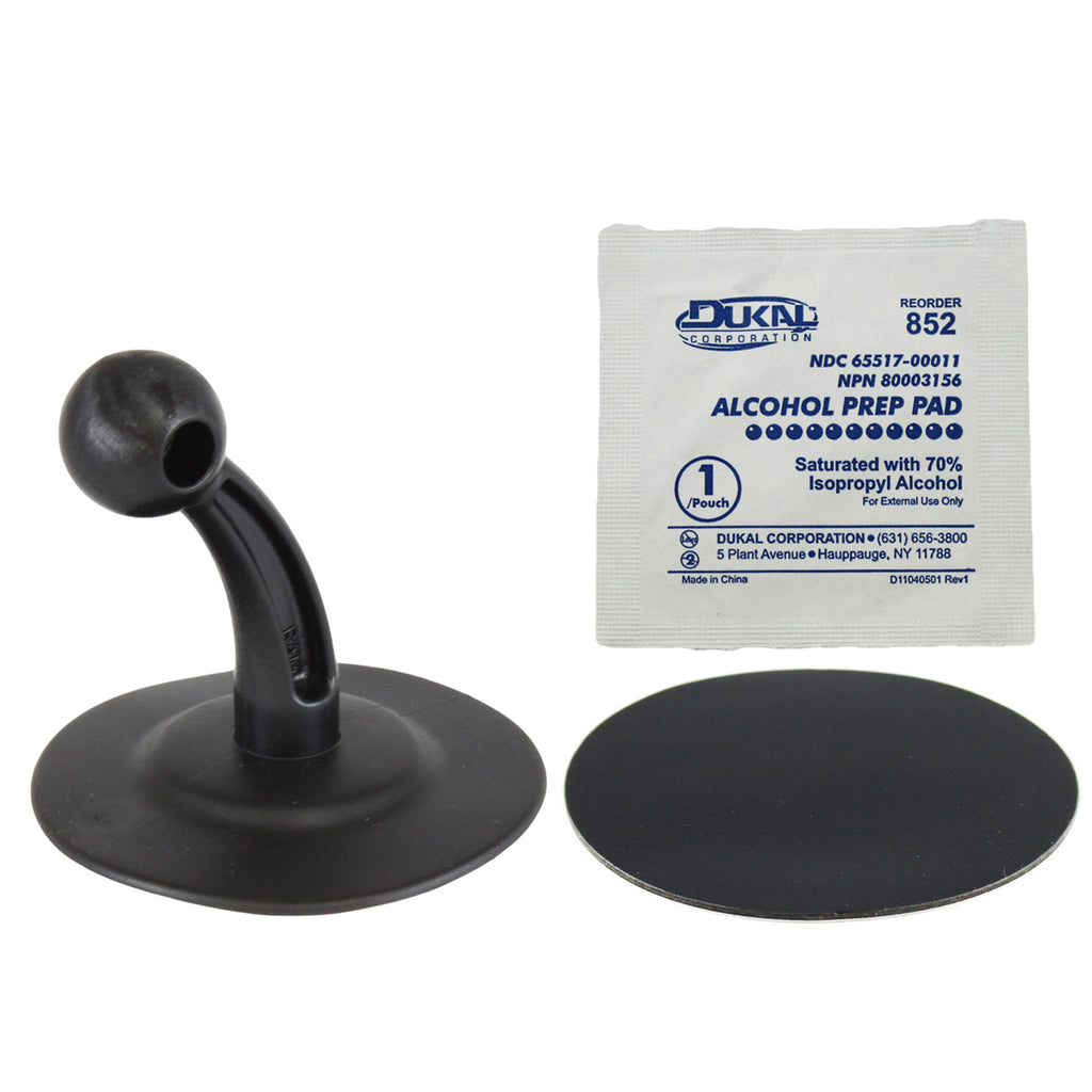 RAM Lil Buddy™ Adhesive Dash Base met RAM Snap-Link™ Bal - RAM Mounts RAP-SB-180NBU afbeelding 1