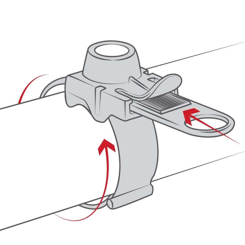 RAM EZ-Strap™ Rail Mount voor Garmin eTrex Legend C & Venture Cx + meer - RAM Mounts RAP-SB-187-GA16 afbeelding 2