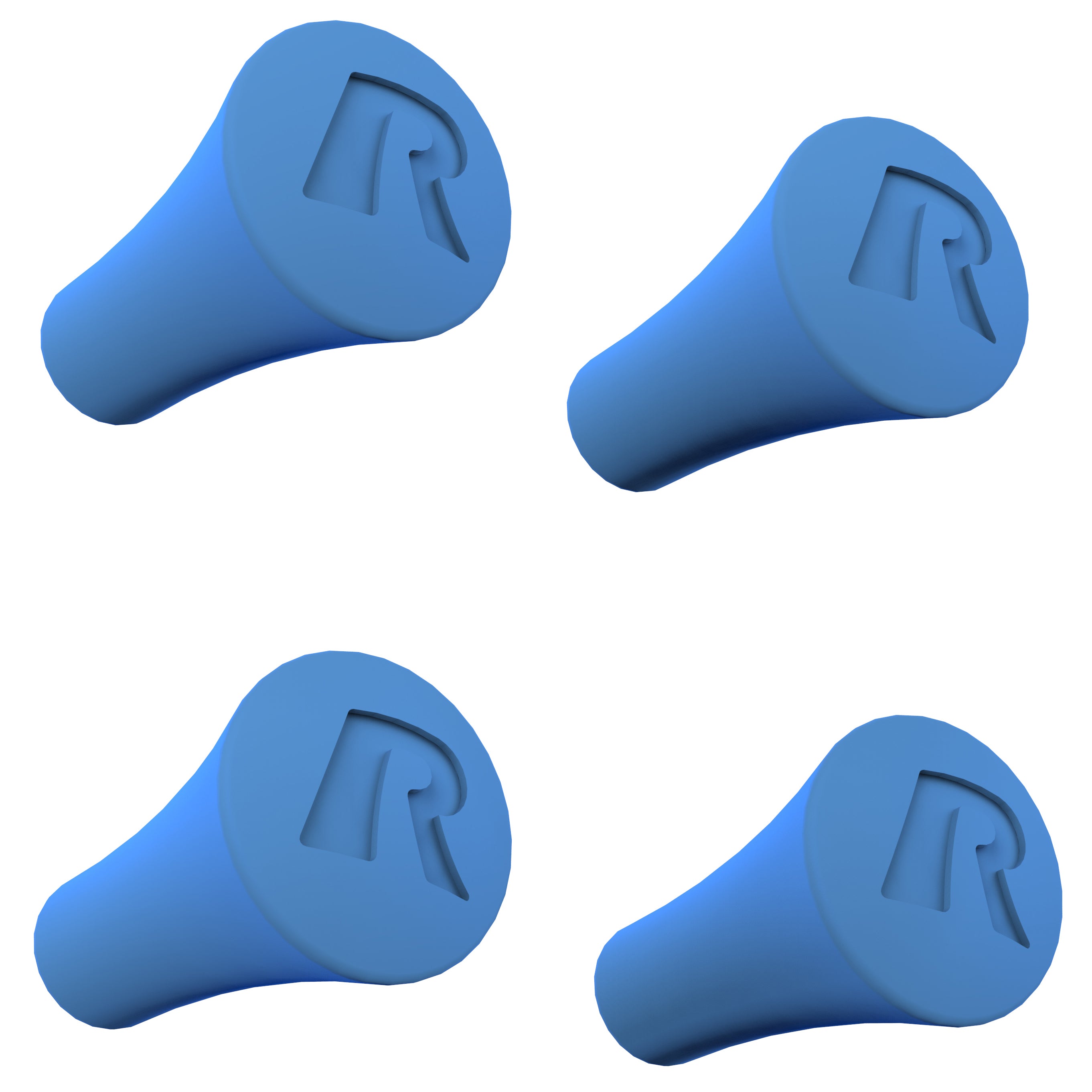 RAM X-Grip blauwe rubber kap 4 pack - RAM Mounts RAP-UN-CAP-4-BLUEU