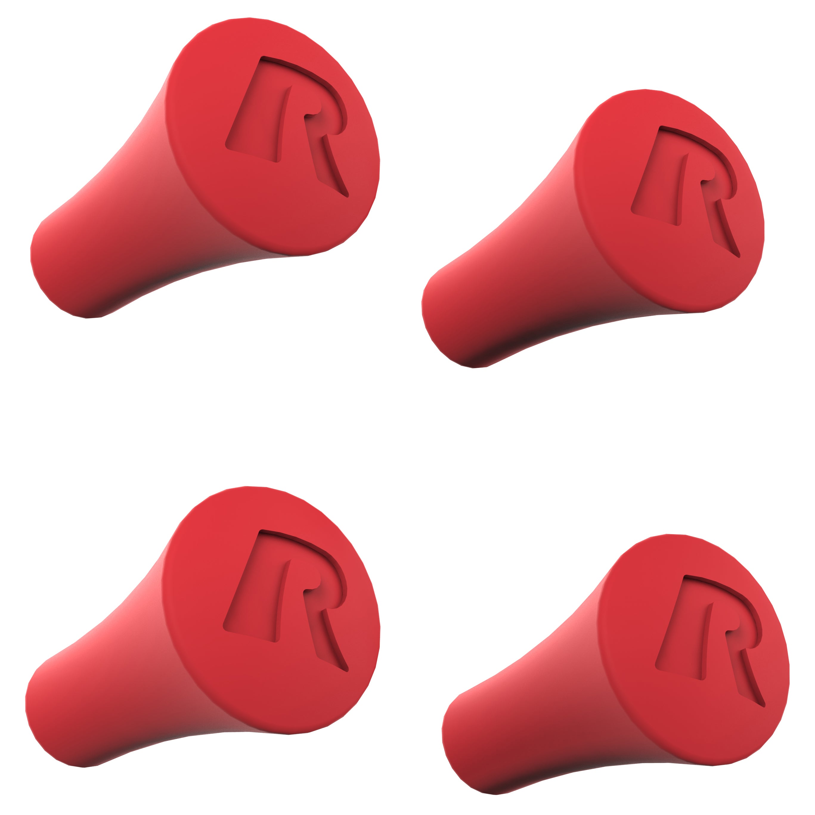 RAM X-Grip rode rubber kap 4 pack - RAM Mounts RAP-UN-CAP-4-REDU