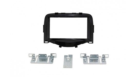 2-DIN frame Citroen C1 Toyota Aygo Peugeot 108 14- pianozw