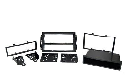 2-DIN frame Chrysler Dodge Jeep met bakje multikit zwart